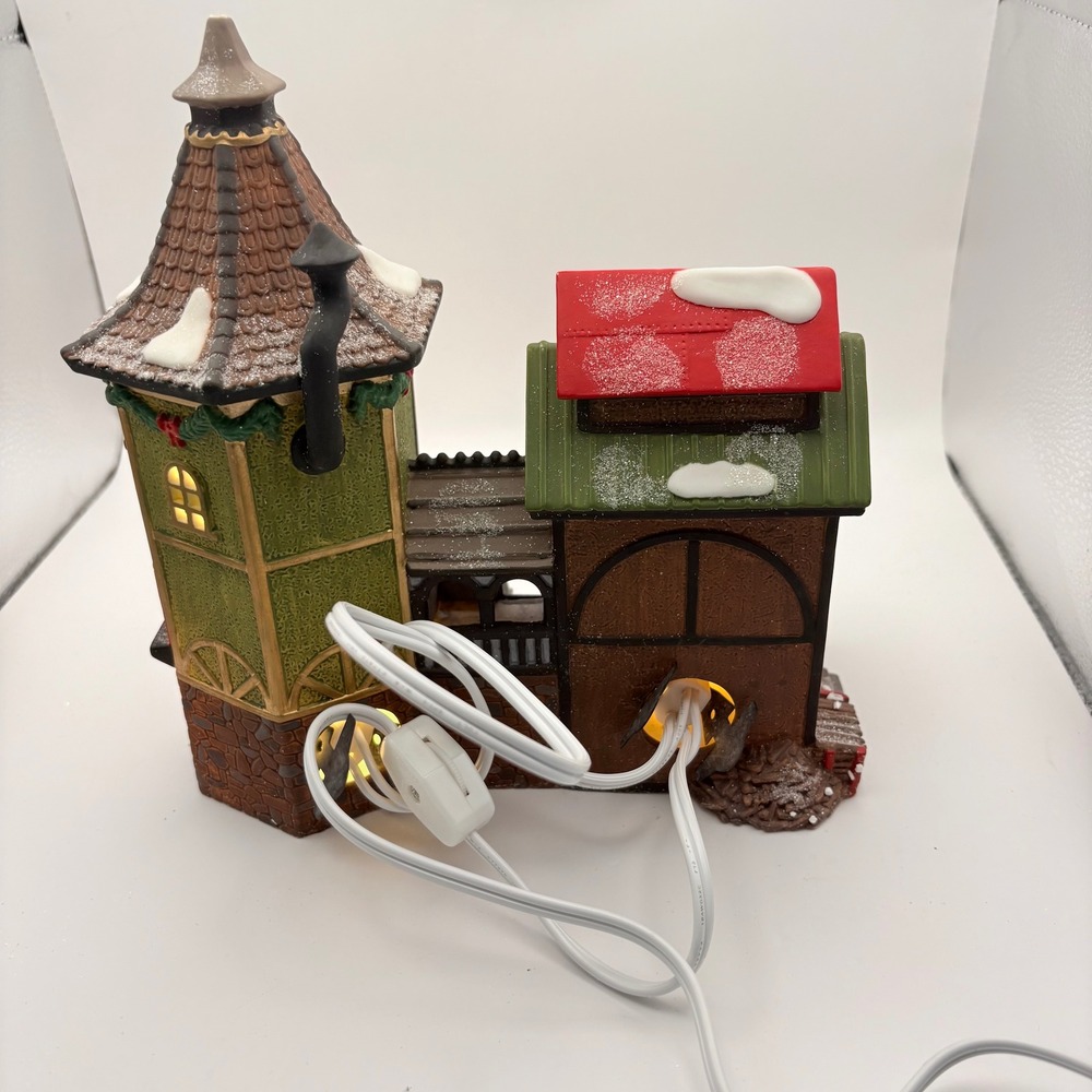 Department 56 North Pole Series Elf Forge & Assembly Shop Missing Flag - Picture 4 of 8